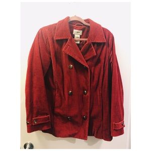 Vintage Corduroy Jacket Burgundy